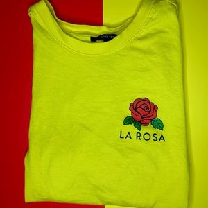 Cropped “La Rosa” tee